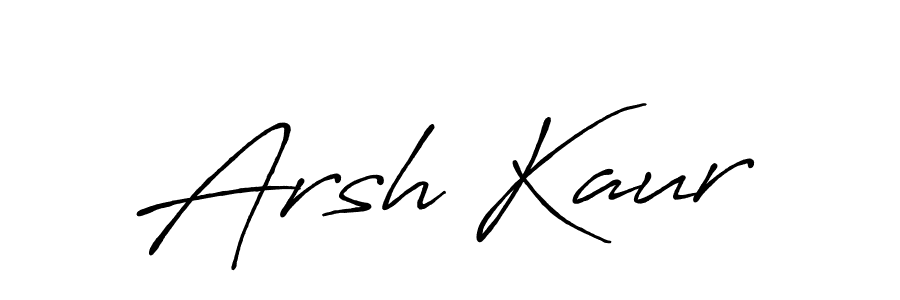 Also we have Arsh Kaur name is the best signature style. Create professional handwritten signature collection using Antro_Vectra_Bolder autograph style. Arsh Kaur signature style 7 images and pictures png