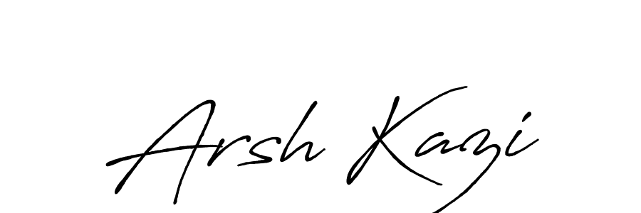 It looks lik you need a new signature style for name Arsh Kazi. Design unique handwritten (Antro_Vectra_Bolder) signature with our free signature maker in just a few clicks. Arsh Kazi signature style 7 images and pictures png
