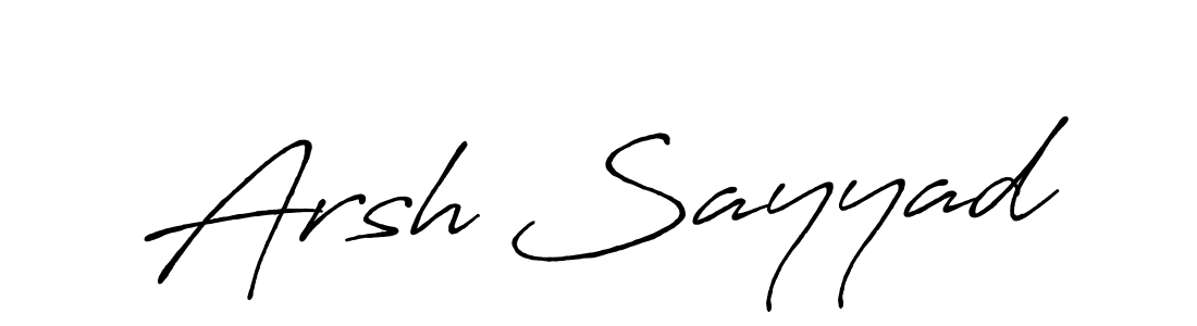 Make a short Arsh Sayyad signature style. Manage your documents anywhere anytime using Antro_Vectra_Bolder. Create and add eSignatures, submit forms, share and send files easily. Arsh Sayyad signature style 7 images and pictures png