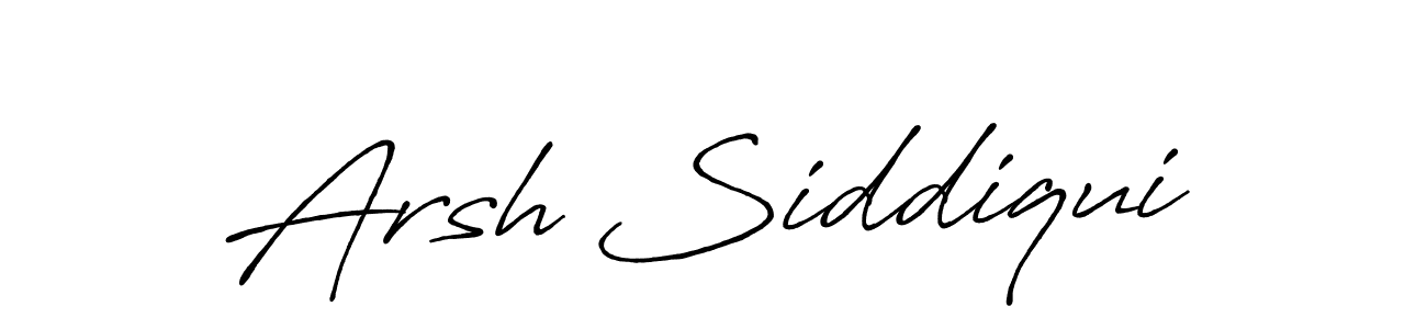 How to make Arsh Siddiqui signature? Antro_Vectra_Bolder is a professional autograph style. Create handwritten signature for Arsh Siddiqui name. Arsh Siddiqui signature style 7 images and pictures png