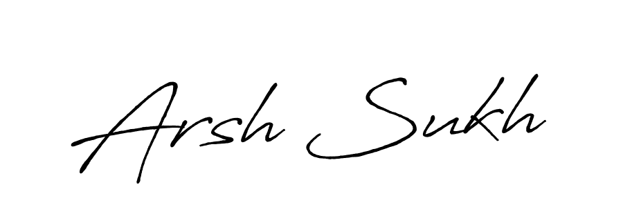 Similarly Antro_Vectra_Bolder is the best handwritten signature design. Signature creator online .You can use it as an online autograph creator for name Arsh Sukh. Arsh Sukh signature style 7 images and pictures png