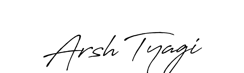 It looks lik you need a new signature style for name Arsh Tyagi. Design unique handwritten (Antro_Vectra_Bolder) signature with our free signature maker in just a few clicks. Arsh Tyagi signature style 7 images and pictures png