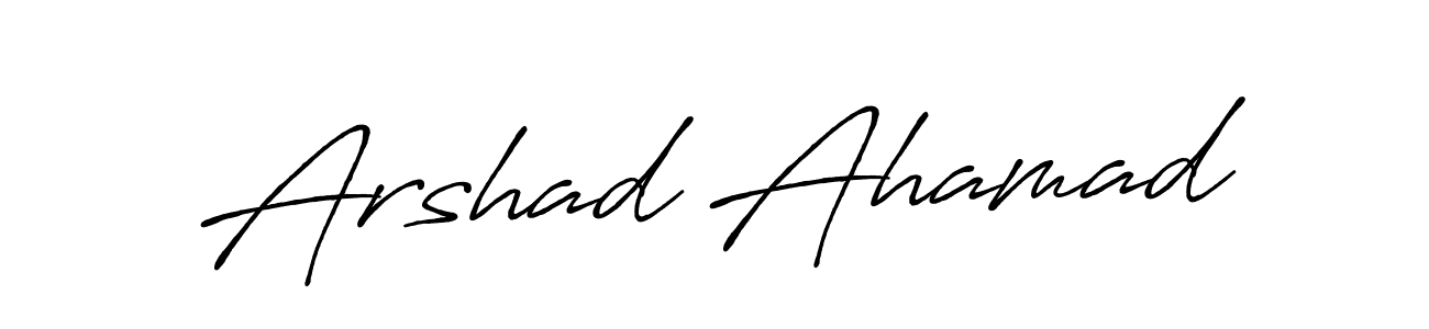 Make a beautiful signature design for name Arshad Ahamad. With this signature (Antro_Vectra_Bolder) style, you can create a handwritten signature for free. Arshad Ahamad signature style 7 images and pictures png