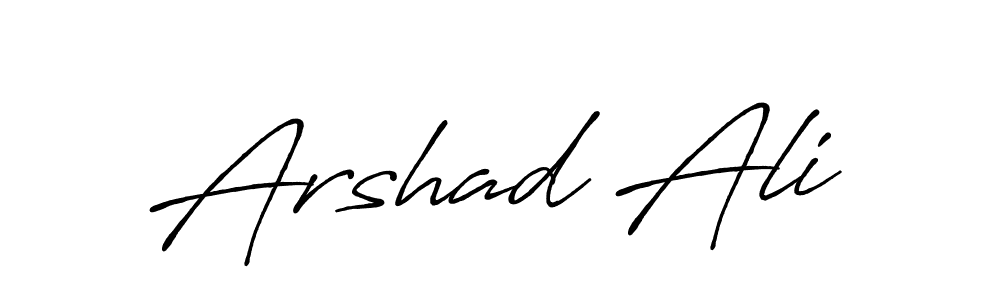 Design your own signature with our free online signature maker. With this signature software, you can create a handwritten (Antro_Vectra_Bolder) signature for name Arshad Ali. Arshad Ali signature style 7 images and pictures png