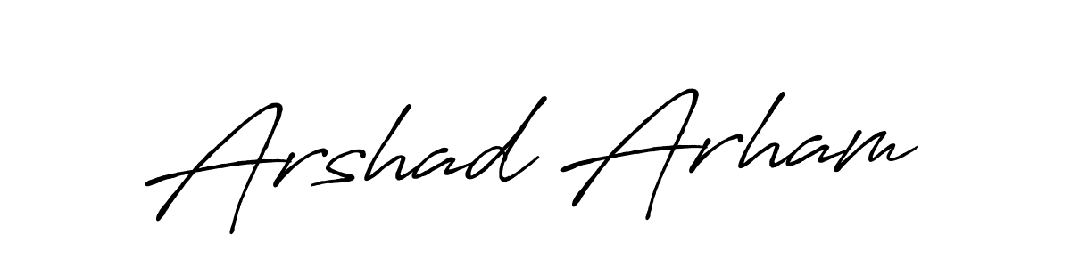 Once you've used our free online signature maker to create your best signature Antro_Vectra_Bolder style, it's time to enjoy all of the benefits that Arshad Arham name signing documents. Arshad Arham signature style 7 images and pictures png