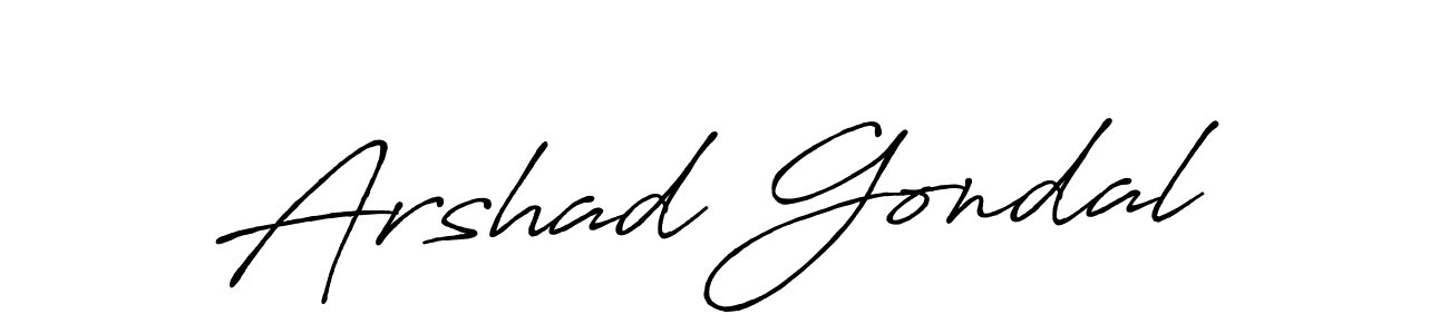 Make a beautiful signature design for name Arshad Gondal. Use this online signature maker to create a handwritten signature for free. Arshad Gondal signature style 7 images and pictures png