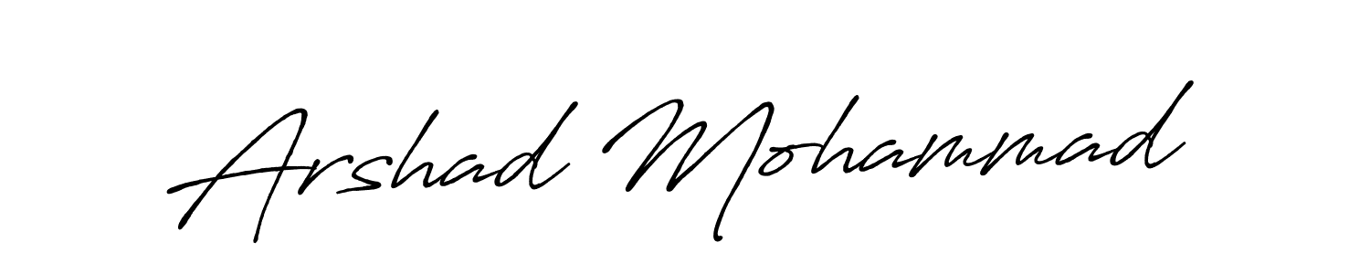 Arshad Mohammad stylish signature style. Best Handwritten Sign (Antro_Vectra_Bolder) for my name. Handwritten Signature Collection Ideas for my name Arshad Mohammad. Arshad Mohammad signature style 7 images and pictures png
