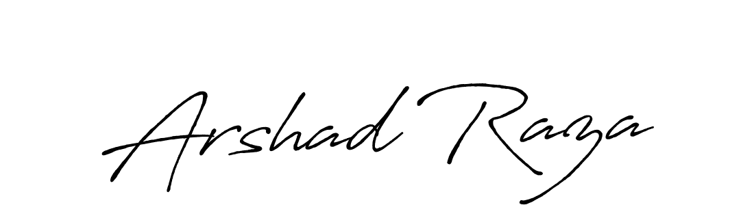 Create a beautiful signature design for name Arshad Raza. With this signature (Antro_Vectra_Bolder) fonts, you can make a handwritten signature for free. Arshad Raza signature style 7 images and pictures png