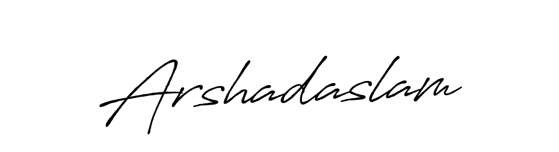 Arshadaslam stylish signature style. Best Handwritten Sign (Antro_Vectra_Bolder) for my name. Handwritten Signature Collection Ideas for my name Arshadaslam. Arshadaslam signature style 7 images and pictures png
