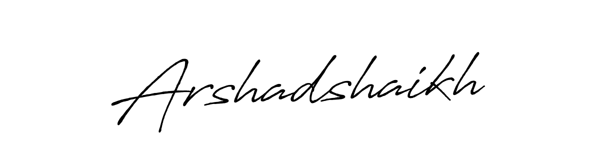 Antro_Vectra_Bolder is a professional signature style that is perfect for those who want to add a touch of class to their signature. It is also a great choice for those who want to make their signature more unique. Get Arshadshaikh name to fancy signature for free. Arshadshaikh signature style 7 images and pictures png