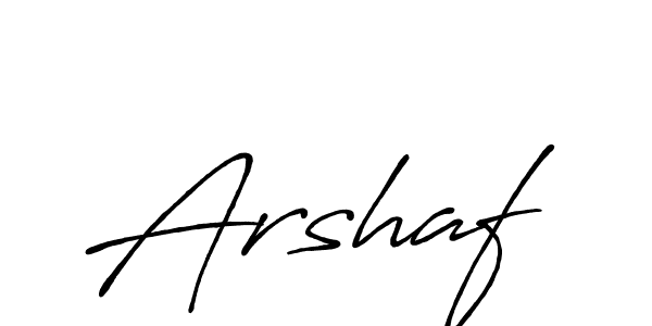 Also we have Arshaf name is the best signature style. Create professional handwritten signature collection using Antro_Vectra_Bolder autograph style. Arshaf signature style 7 images and pictures png