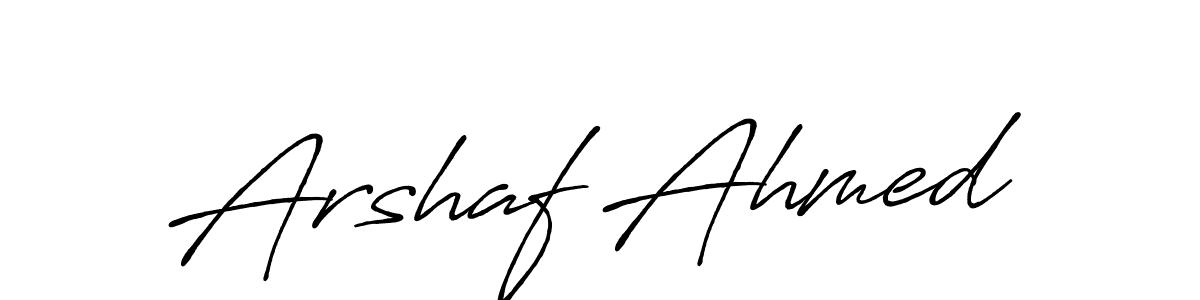 It looks lik you need a new signature style for name Arshaf Ahmed. Design unique handwritten (Antro_Vectra_Bolder) signature with our free signature maker in just a few clicks. Arshaf Ahmed signature style 7 images and pictures png
