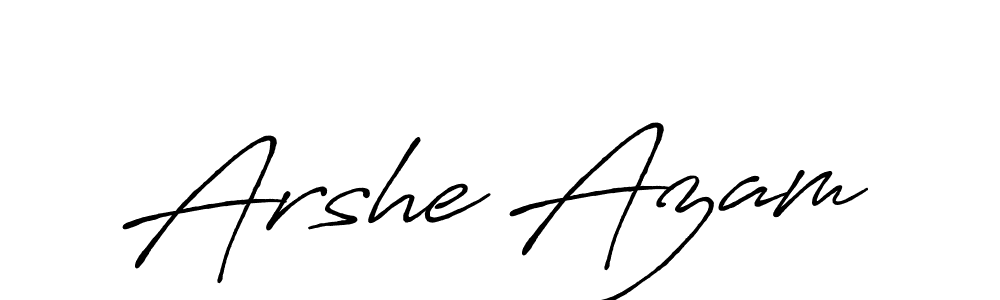 This is the best signature style for the Arshe Azam name. Also you like these signature font (Antro_Vectra_Bolder). Mix name signature. Arshe Azam signature style 7 images and pictures png