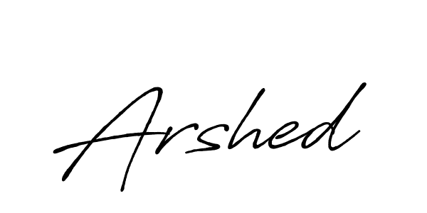 Arshed stylish signature style. Best Handwritten Sign (Antro_Vectra_Bolder) for my name. Handwritten Signature Collection Ideas for my name Arshed. Arshed signature style 7 images and pictures png