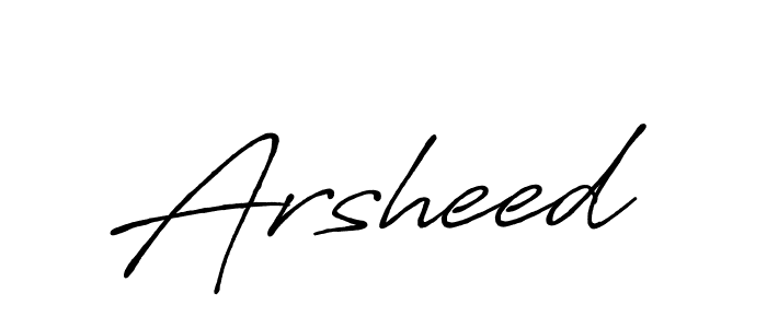 Make a beautiful signature design for name Arsheed. Use this online signature maker to create a handwritten signature for free. Arsheed signature style 7 images and pictures png