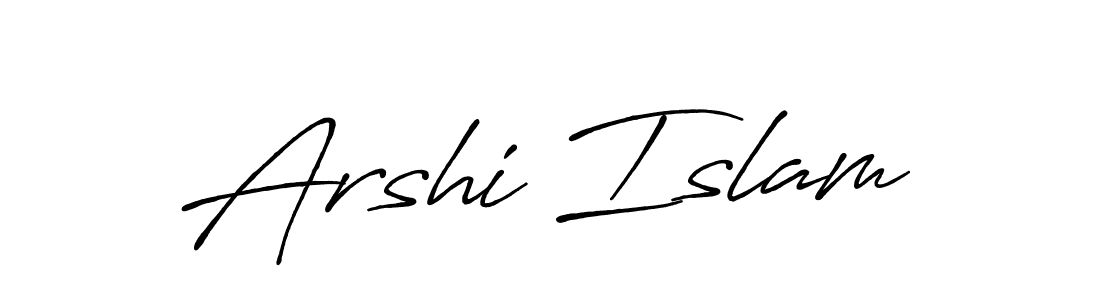 Make a beautiful signature design for name Arshi Islam. Use this online signature maker to create a handwritten signature for free. Arshi Islam signature style 7 images and pictures png