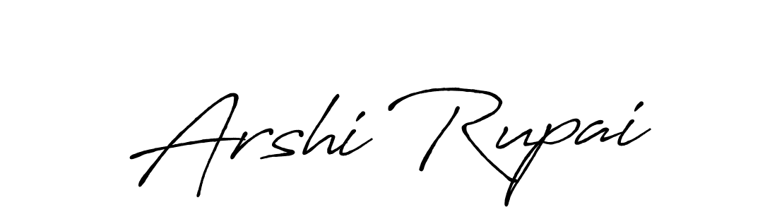 Also You can easily find your signature by using the search form. We will create Arshi Rupai name handwritten signature images for you free of cost using Antro_Vectra_Bolder sign style. Arshi Rupai signature style 7 images and pictures png