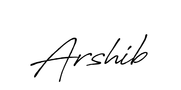 The best way (Antro_Vectra_Bolder) to make a short signature is to pick only two or three words in your name. The name Arshib include a total of six letters. For converting this name. Arshib signature style 7 images and pictures png