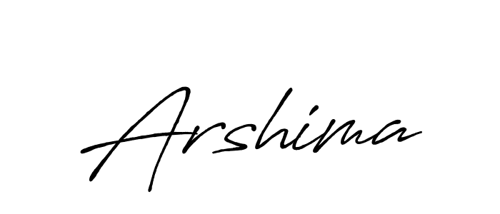 Arshima stylish signature style. Best Handwritten Sign (Antro_Vectra_Bolder) for my name. Handwritten Signature Collection Ideas for my name Arshima. Arshima signature style 7 images and pictures png