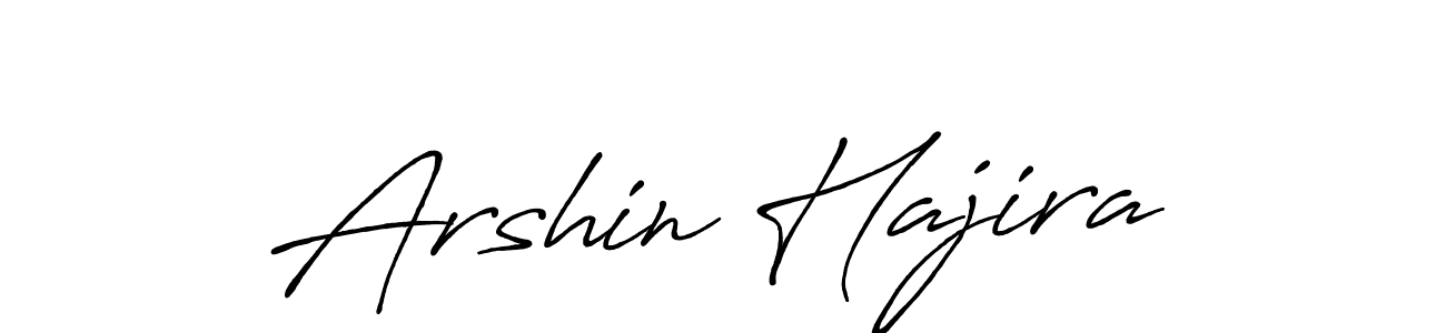 Use a signature maker to create a handwritten signature online. With this signature software, you can design (Antro_Vectra_Bolder) your own signature for name Arshin Hajira. Arshin Hajira signature style 7 images and pictures png