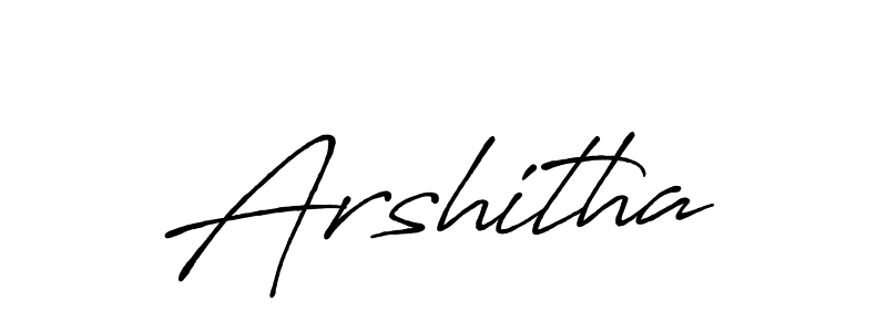 How to make Arshitha name signature. Use Antro_Vectra_Bolder style for creating short signs online. This is the latest handwritten sign. Arshitha signature style 7 images and pictures png