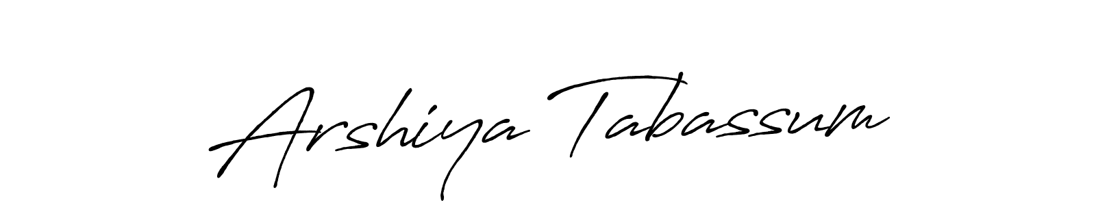 You can use this online signature creator to create a handwritten signature for the name Arshiya Tabassum. This is the best online autograph maker. Arshiya Tabassum signature style 7 images and pictures png