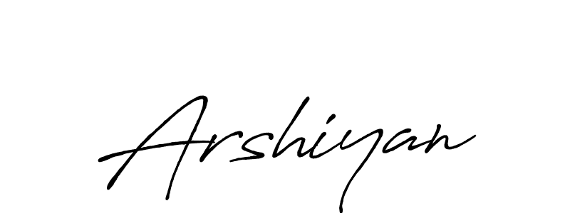 Design your own signature with our free online signature maker. With this signature software, you can create a handwritten (Antro_Vectra_Bolder) signature for name Arshiyan. Arshiyan signature style 7 images and pictures png