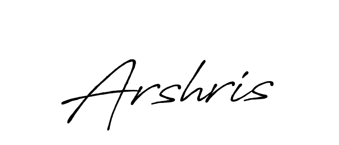 It looks lik you need a new signature style for name Arshris. Design unique handwritten (Antro_Vectra_Bolder) signature with our free signature maker in just a few clicks. Arshris signature style 7 images and pictures png