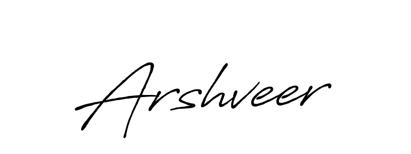 Make a beautiful signature design for name Arshveer. With this signature (Antro_Vectra_Bolder) style, you can create a handwritten signature for free. Arshveer signature style 7 images and pictures png