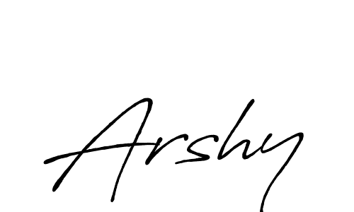 Make a beautiful signature design for name Arshy. Use this online signature maker to create a handwritten signature for free. Arshy signature style 7 images and pictures png