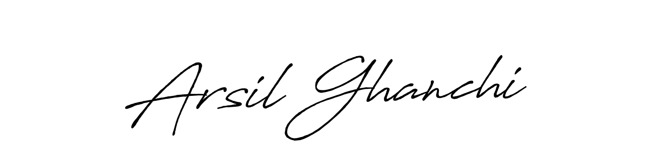 Also You can easily find your signature by using the search form. We will create Arsil Ghanchi name handwritten signature images for you free of cost using Antro_Vectra_Bolder sign style. Arsil Ghanchi signature style 7 images and pictures png