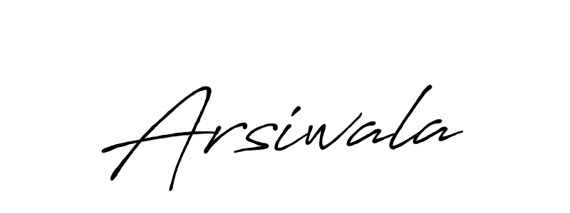 Also we have Arsiwala name is the best signature style. Create professional handwritten signature collection using Antro_Vectra_Bolder autograph style. Arsiwala signature style 7 images and pictures png