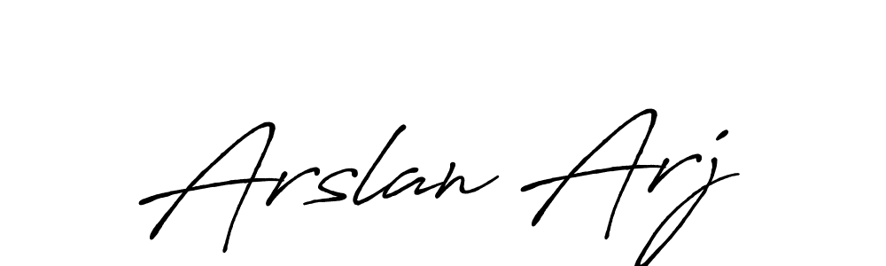 How to make Arslan Arj signature? Antro_Vectra_Bolder is a professional autograph style. Create handwritten signature for Arslan Arj name. Arslan Arj signature style 7 images and pictures png