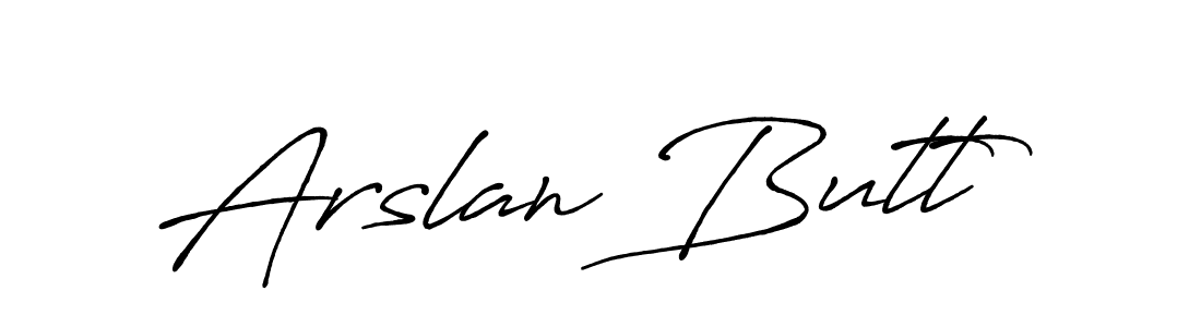 It looks lik you need a new signature style for name Arslan Butt. Design unique handwritten (Antro_Vectra_Bolder) signature with our free signature maker in just a few clicks. Arslan Butt signature style 7 images and pictures png