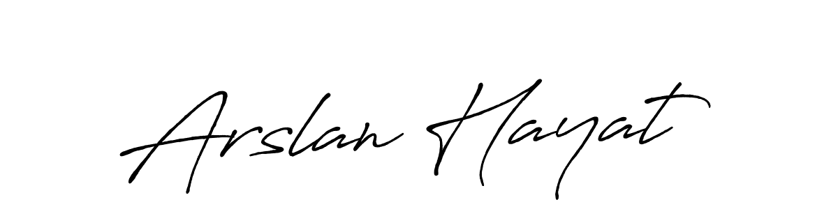 You can use this online signature creator to create a handwritten signature for the name Arslan Hayat. This is the best online autograph maker. Arslan Hayat signature style 7 images and pictures png