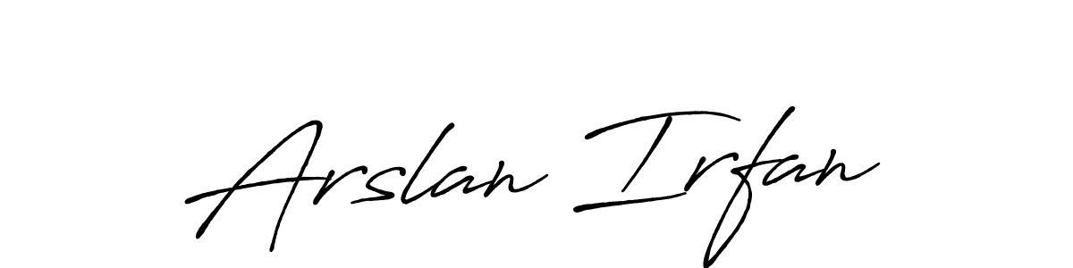 How to make Arslan Irfan signature? Antro_Vectra_Bolder is a professional autograph style. Create handwritten signature for Arslan Irfan name. Arslan Irfan signature style 7 images and pictures png