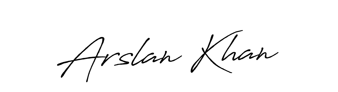 Arslan Khan stylish signature style. Best Handwritten Sign (Antro_Vectra_Bolder) for my name. Handwritten Signature Collection Ideas for my name Arslan Khan. Arslan Khan signature style 7 images and pictures png