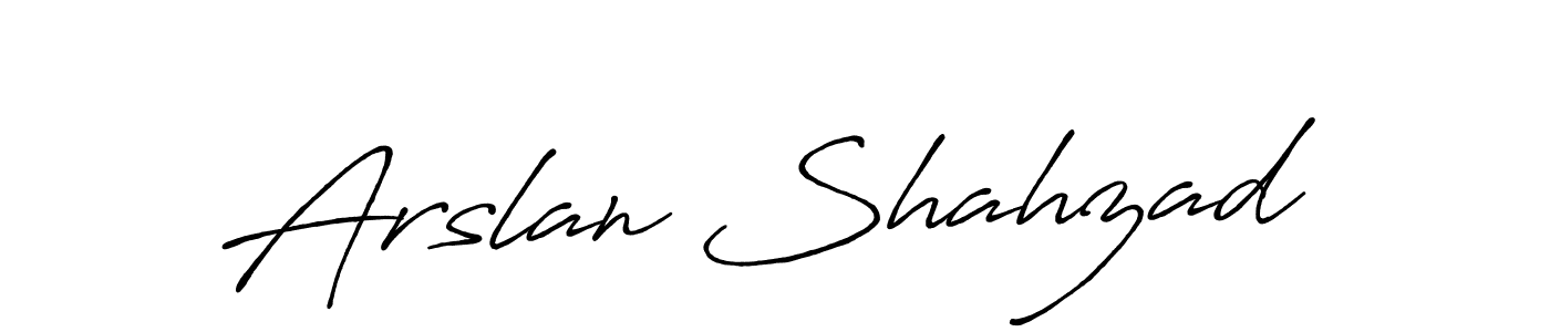 It looks lik you need a new signature style for name Arslan Shahzad. Design unique handwritten (Antro_Vectra_Bolder) signature with our free signature maker in just a few clicks. Arslan Shahzad signature style 7 images and pictures png