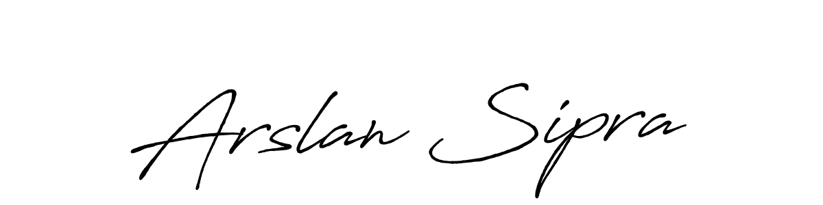 Also we have Arslan Sipra name is the best signature style. Create professional handwritten signature collection using Antro_Vectra_Bolder autograph style. Arslan Sipra signature style 7 images and pictures png