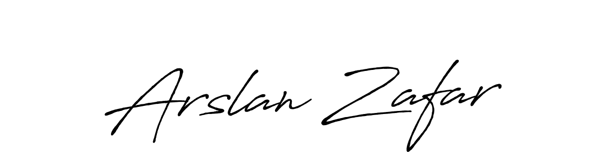 Make a beautiful signature design for name Arslan Zafar. With this signature (Antro_Vectra_Bolder) style, you can create a handwritten signature for free. Arslan Zafar signature style 7 images and pictures png