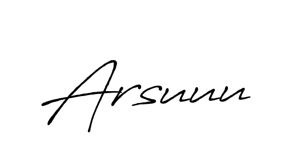 Create a beautiful signature design for name Arsuuu. With this signature (Antro_Vectra_Bolder) fonts, you can make a handwritten signature for free. Arsuuu signature style 7 images and pictures png