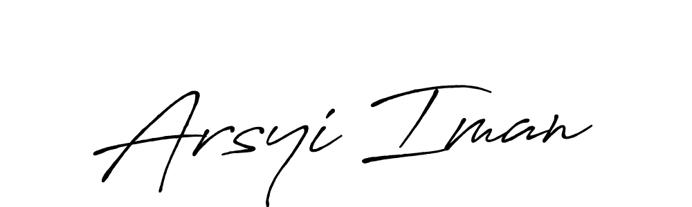 Also we have Arsyi Iman name is the best signature style. Create professional handwritten signature collection using Antro_Vectra_Bolder autograph style. Arsyi Iman signature style 7 images and pictures png