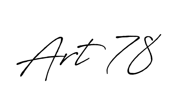 It looks lik you need a new signature style for name Art 78. Design unique handwritten (Antro_Vectra_Bolder) signature with our free signature maker in just a few clicks. Art 78 signature style 7 images and pictures png