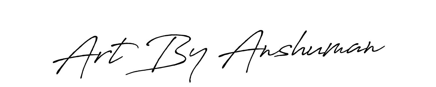 Art By Anshuman stylish signature style. Best Handwritten Sign (Antro_Vectra_Bolder) for my name. Handwritten Signature Collection Ideas for my name Art By Anshuman. Art By Anshuman signature style 7 images and pictures png