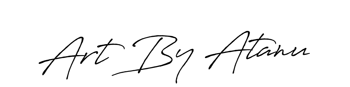 Similarly Antro_Vectra_Bolder is the best handwritten signature design. Signature creator online .You can use it as an online autograph creator for name Art By Atanu. Art By Atanu signature style 7 images and pictures png
