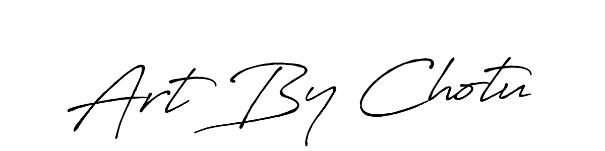 How to make Art By Chotu signature? Antro_Vectra_Bolder is a professional autograph style. Create handwritten signature for Art By Chotu name. Art By Chotu signature style 7 images and pictures png