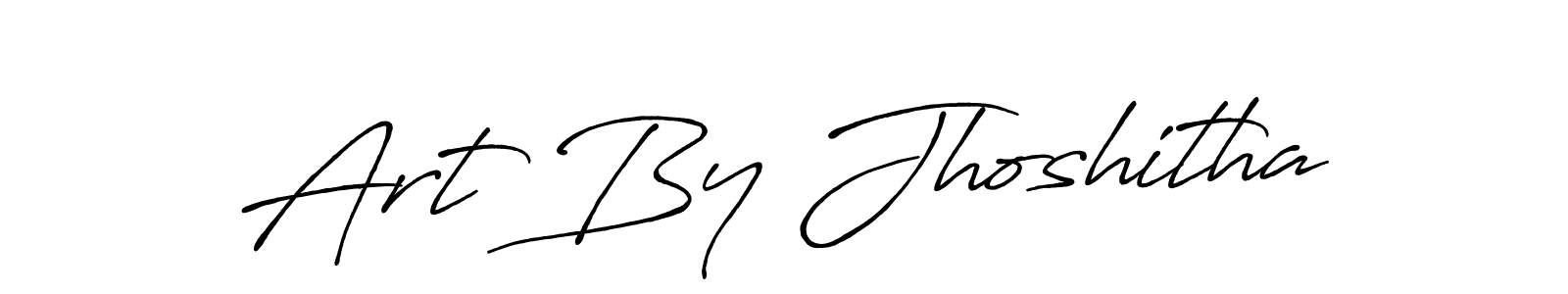 You should practise on your own different ways (Antro_Vectra_Bolder) to write your name (Art By Jhoshitha) in signature. don't let someone else do it for you. Art By Jhoshitha signature style 7 images and pictures png