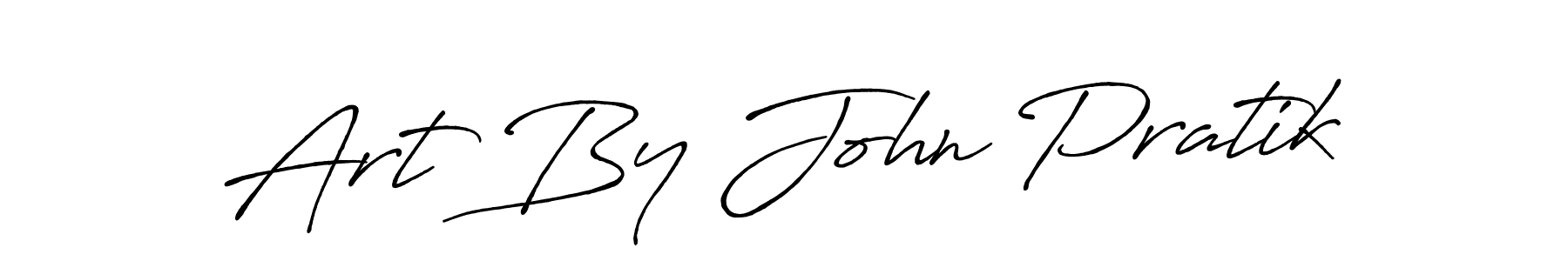 You should practise on your own different ways (Antro_Vectra_Bolder) to write your name (Art By John Pratik) in signature. don't let someone else do it for you. Art By John Pratik signature style 7 images and pictures png