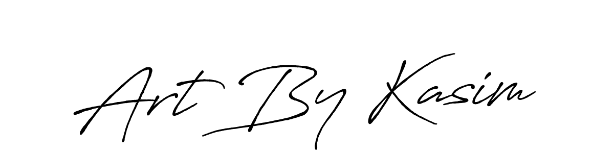 Create a beautiful signature design for name Art By Kasim. With this signature (Antro_Vectra_Bolder) fonts, you can make a handwritten signature for free. Art By Kasim signature style 7 images and pictures png