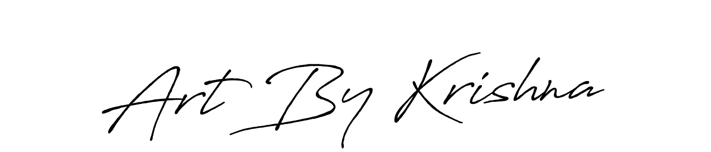 The best way (Antro_Vectra_Bolder) to make a short signature is to pick only two or three words in your name. The name Art By Krishna include a total of six letters. For converting this name. Art By Krishna signature style 7 images and pictures png